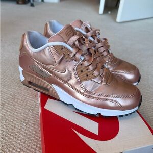 Nike Rose Gold Metallic Air Max Sneakers